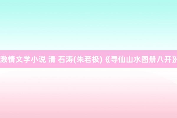 激情文学小说 清 石涛(朱若极)《寻仙山水图册八开》