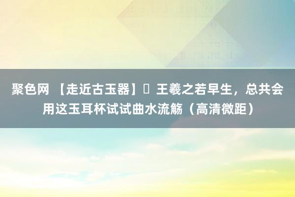 聚色网 【走近古玉器】​王羲之若早生，总共会用这玉耳杯试试曲水流觞（高清微距）