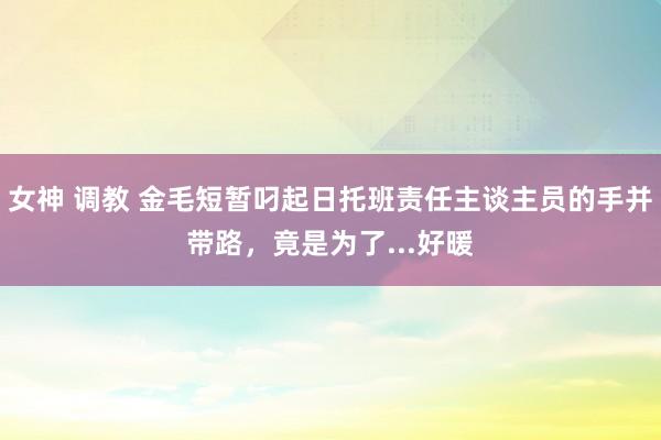 女神 调教 金毛短暂叼起日托班责任主谈主员的手并带路，竟是为了...好暖