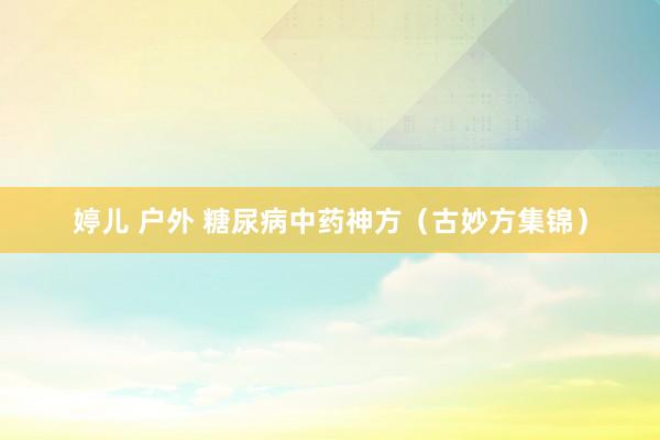 婷儿 户外 糖尿病中药神方（古妙方集锦）